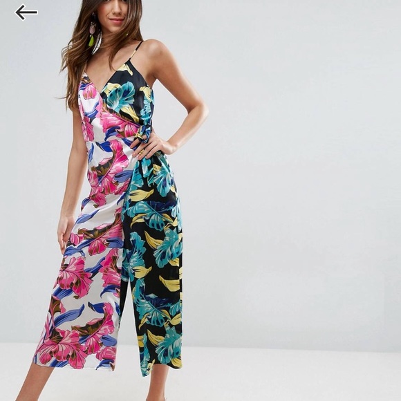 asos tropical jumpsuit